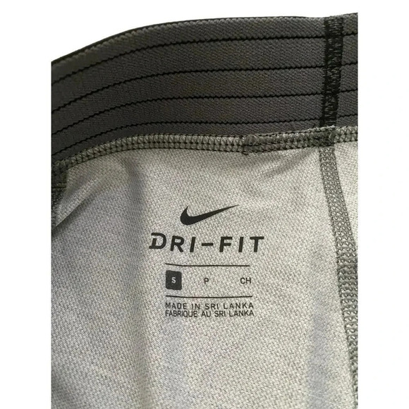 Nike Pro Gray Dri-Fit Compression Tights Athletic Pants Size Small - Picture 4 of 5